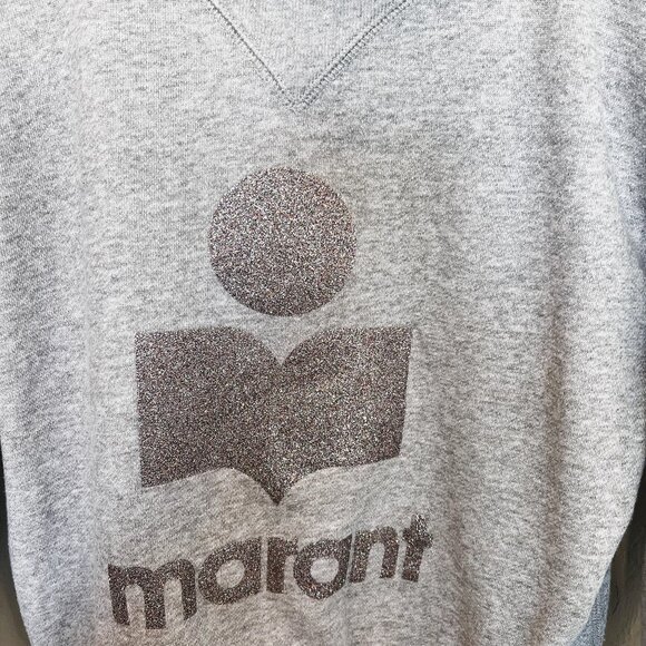Isabel Marant Gray Oversized Sweatshirt - Picture 6 of 11